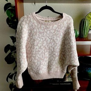 Jessica Simpson Leopard print cream sweater